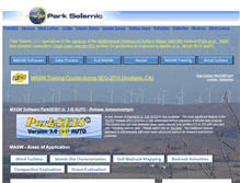 Tablet Screenshot of parkseismic.com